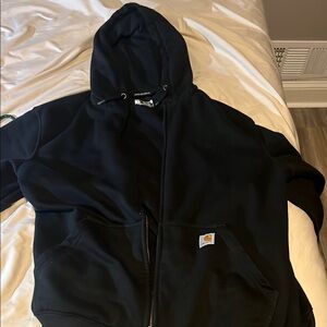 Carhartt Black Zip-Up Hoodie
